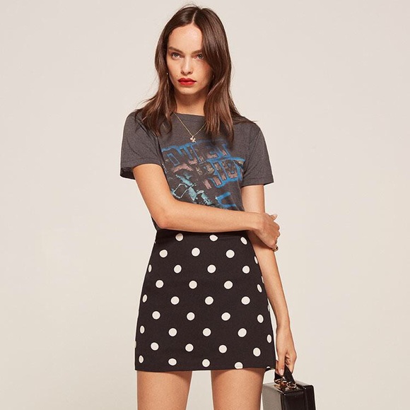 Reformation Dresses & Skirts - Reformation Monterey polka dot mini skirt